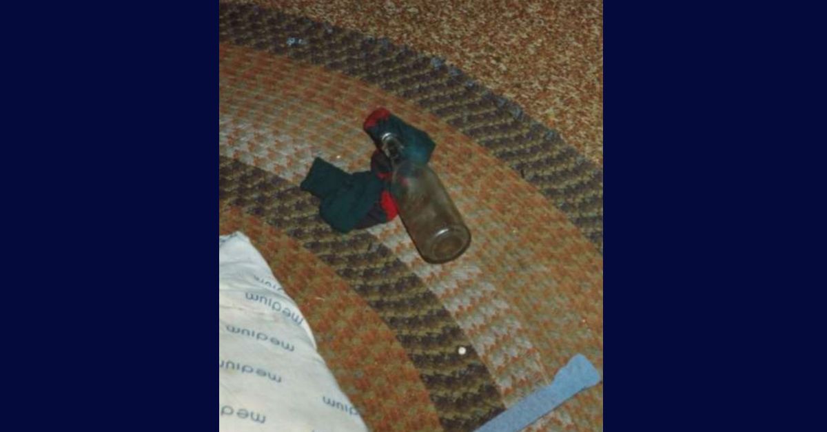 An image of the wine bottle believed to have been used to kill Laura Kempton