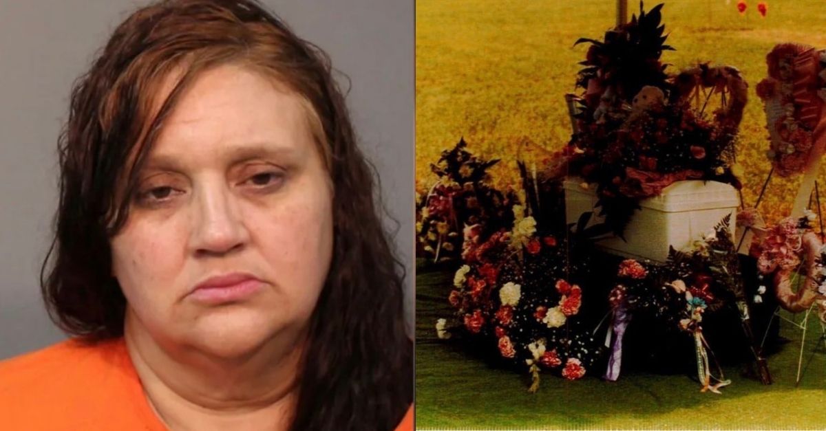 Stacy Michelle Rabon and the burial site of Angel Hope (York County Solicitor's Office)
