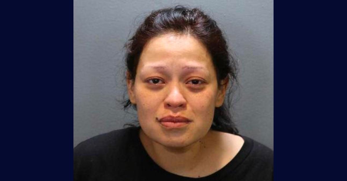 Mayra Corina Chavez appears in a booking photo.