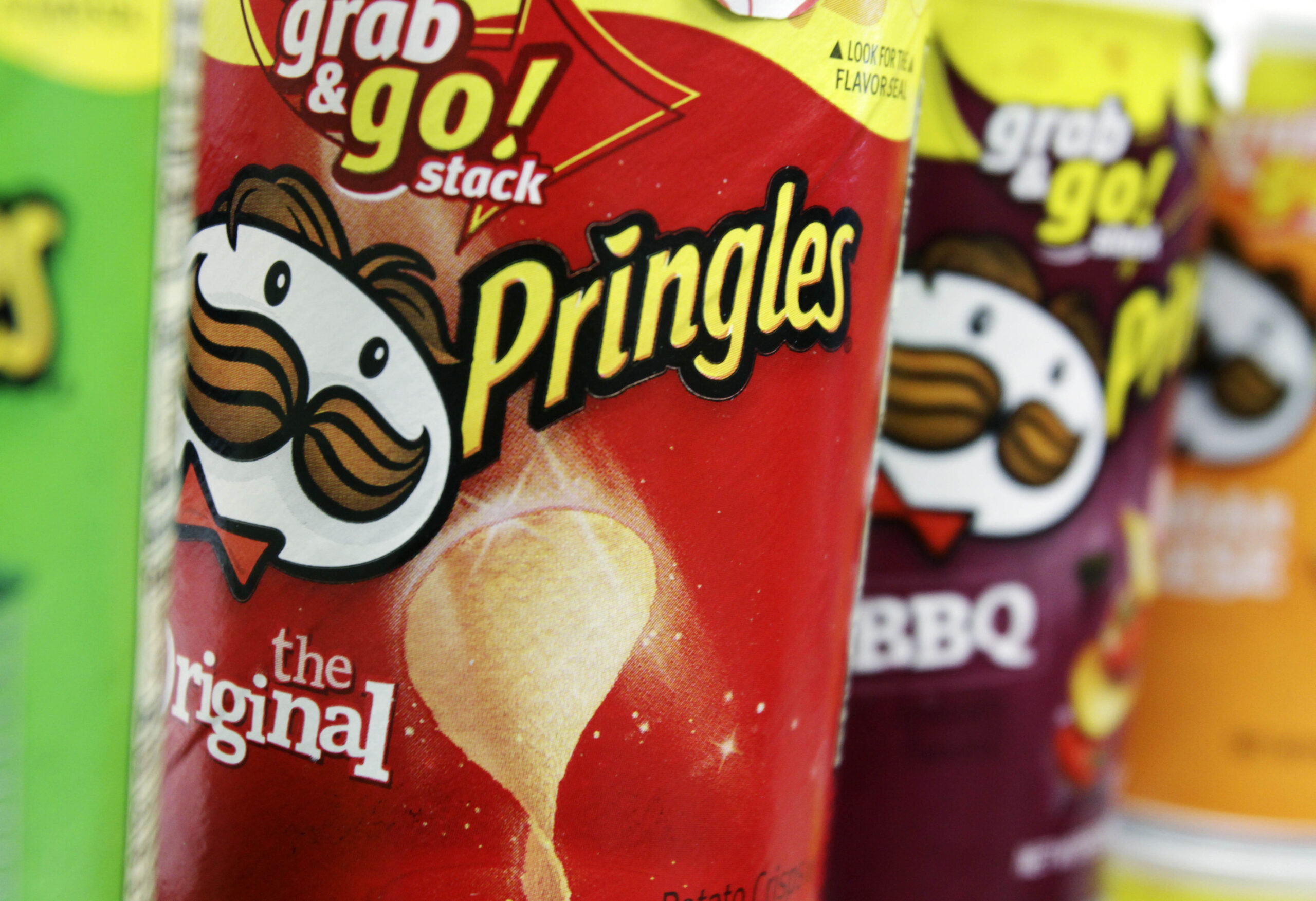 In this April 5, 2011 file photo, Pringles chips are seen in a posed photo at a West Bath grocery store. AP Photo/Pat Wellenbach.