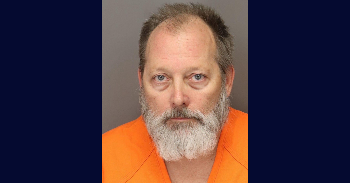Driving a pickup truck, Mark Alan McKeown repeatedly ran over his elderly father, Thomas McKeown, in a bar parking lot, say deputies in Pinellas County, Florida. (Mug shot: Pinellas County Sheriff's Office)