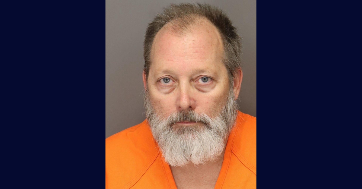 Driving a pickup truck, Mark Alan McKeown repeatedly ran over his elderly father, Thomas McKeown, in a bar parking lot, say deputies in Pinellas County, Florida. (Mug shot: Pinellas County Sheriff