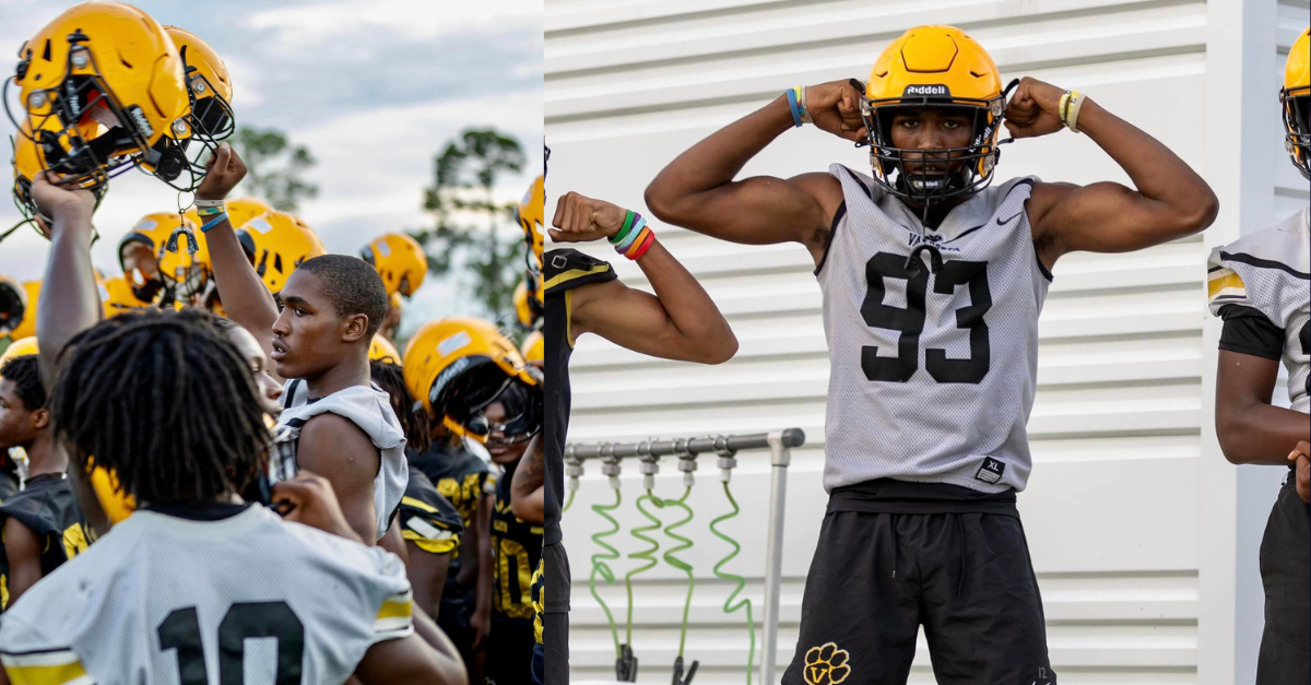 A hit-and-run driveer killed Samuel Johnson Jr., pictured here. Johnson had been trying to save an injured dog on the road, cops said. (Images: Courtesy of Marcy Reagin, president of the Valdosta Touchdown Club)