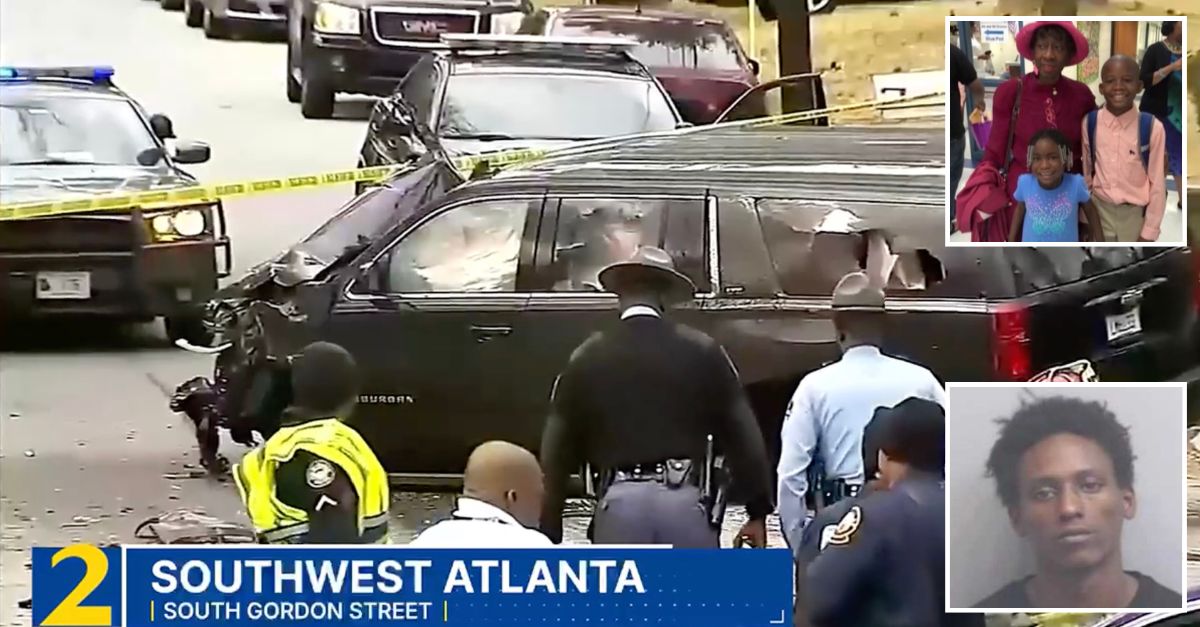 Diontre Tigner (Fulton County Sheriff) and Dorothy Wright, Cameron Costner, Layla Partridge, and the scene of the fatal crash (WSB screenshots)