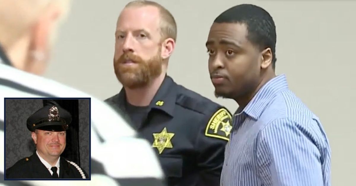 Kelvin Vickers being escorted from court (WHAM screenshot) and Officer Anthony Mazurkiewicz (Rochester Police Department)