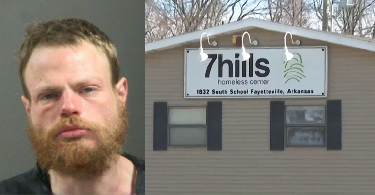 Michael Alexander Thomas murdered Sonia Corbin at the 7hills Homeless Center in Fayetteville, Arkansas, on Feb. 17, 2024, police said. (Mug shot: Washington County Sheriff