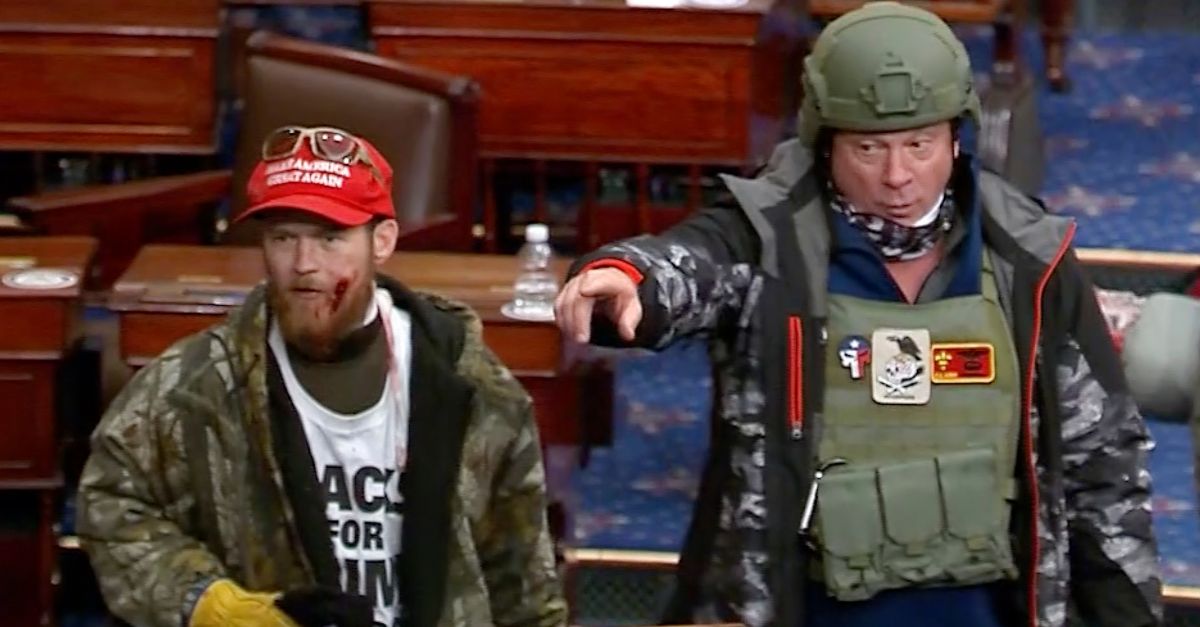 This image from Senate Television video, contained in the Justice Department