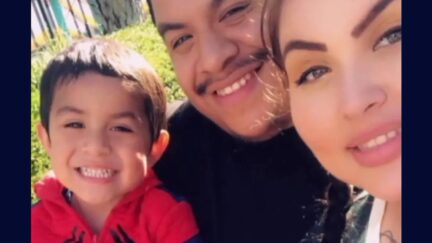 Noah Cuatro appears with his parents, who murdered him, in an undated Facebook photo