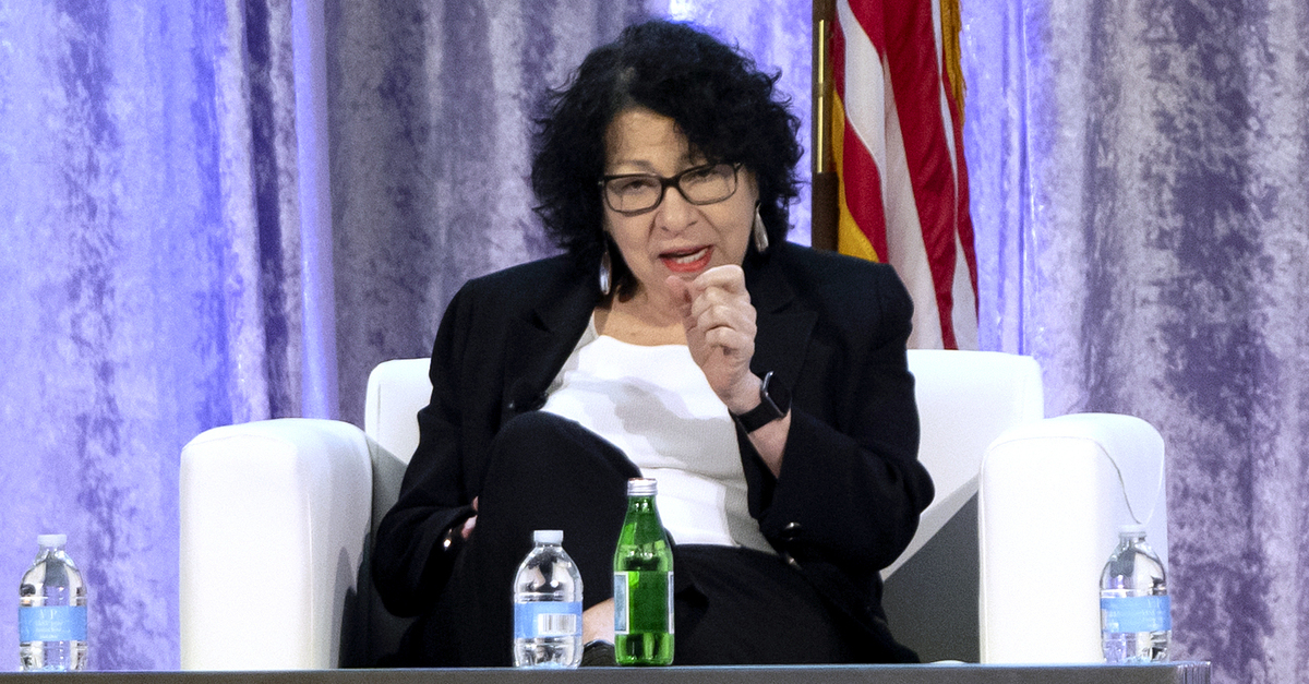 Supreme Court Justice Sonia Sotomayor speaks during a panel discussion at the winter meeting of the National Governors Association, Friday, Feb. 23, 2024, in Washington.