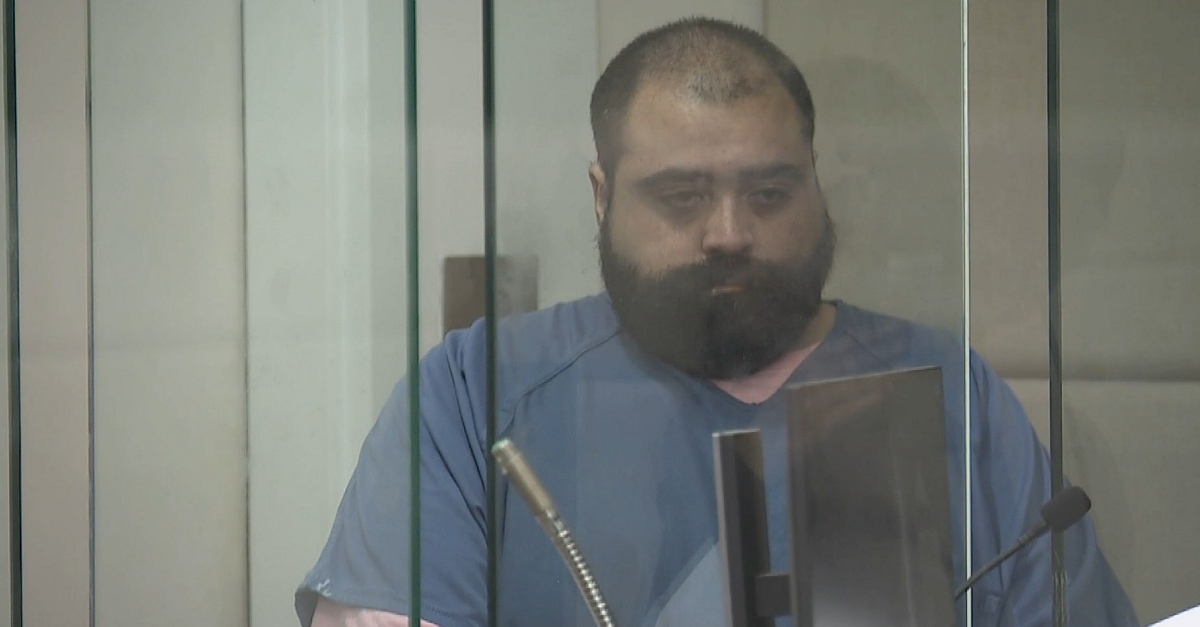 Jason Robert Steiner in a courtroom in Multnomah County, Oregon, on Oct. 10, 2024 (KGW).