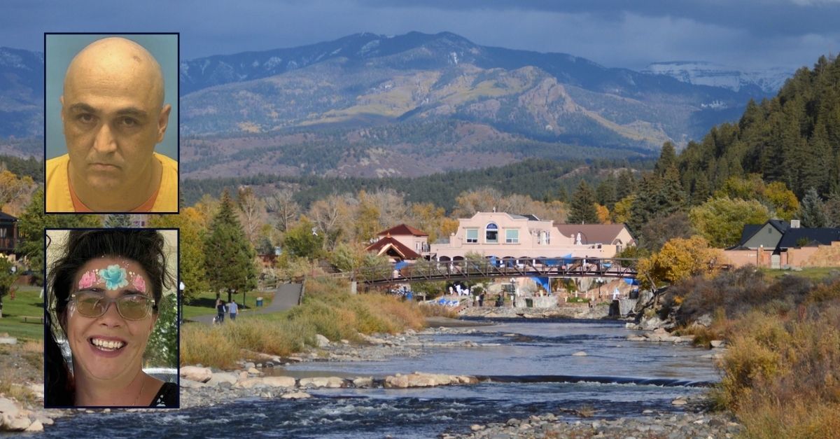 Background: Background: Pagosa Springs, Colorado (Town of Pagosa Springs). Inset top: Charles Martinez (Colorado Bureau of Investigation). Inset bottom: Chrystal Snow (GoFundMe). 