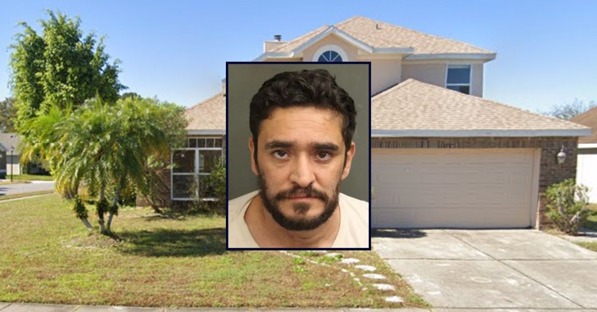 Jorge Quintero; inset against an image of his home in Florida.