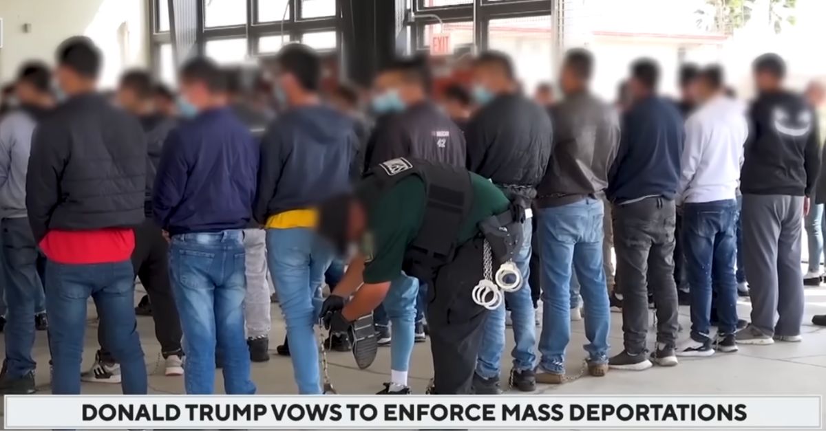 U.S. Immigration and Customs Enforcement conducting a raid (Fox News/YouTube).