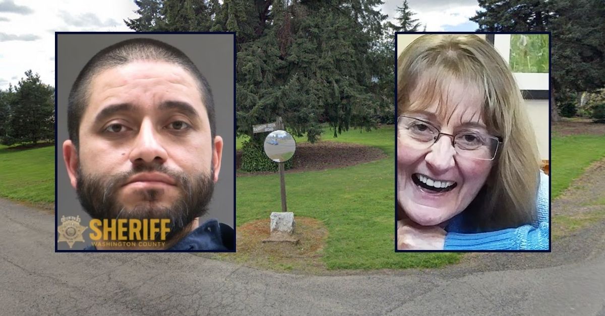 Left to right: Jose Lucas Morfin Jr. and Mary McDowell inset against an image of the area where the woman