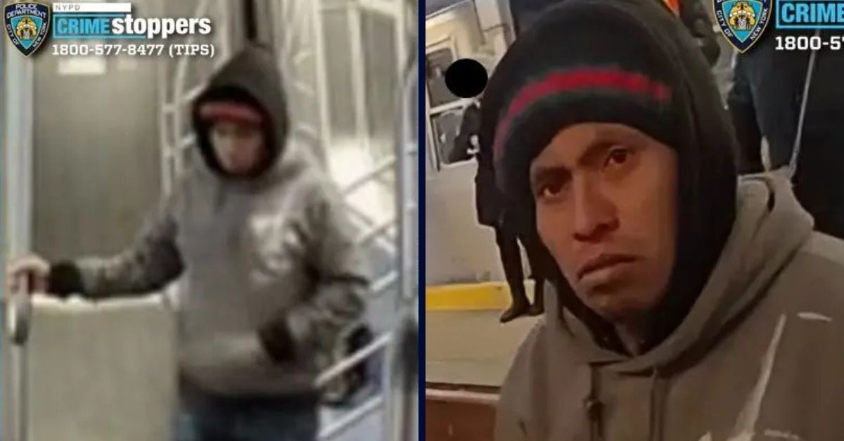 Photos released by police of the alleged NYC subway fire suspect (NYPD Crime Stoppers). 