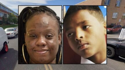 Left inset: Ashlye Handy (Metro Denver Crime Stoppers/Facebook). Right inset: Abreham Yohhanes (Facebook/GoFundMe). Background: The 1400 block of Yosemite Street in Denver, Colo., where Abreham Yohhanes was shot at an apartment (Google Maps).