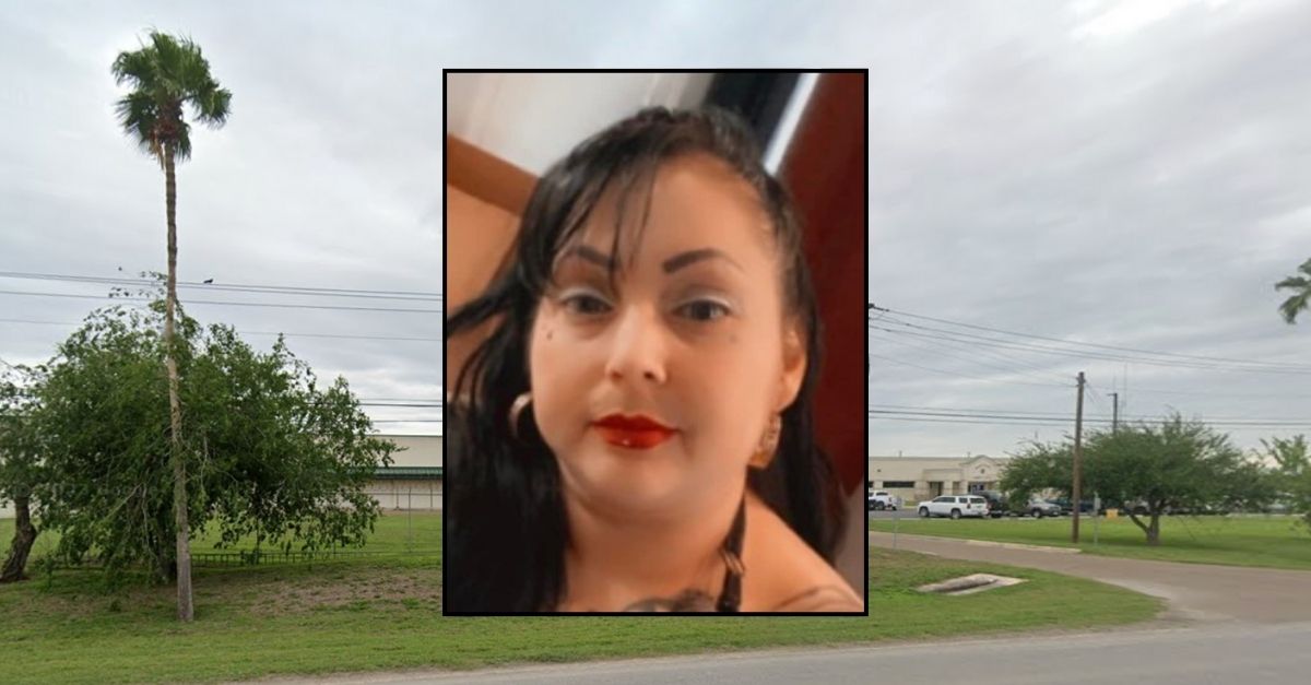 Inset: Melissa de la Cruz (Saxet Funeral Home/Facebook). Background: The Hidalgo County Adult Detention Center in Edinburg, Texas (Google Maps).