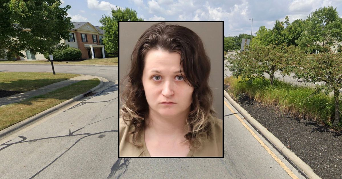 Inset: Ashley Fagan (Columbus Division of Police). Background: The area in Columbus, Ohio where Fagan lived with and allegedly killed her daughter (Google Maps).