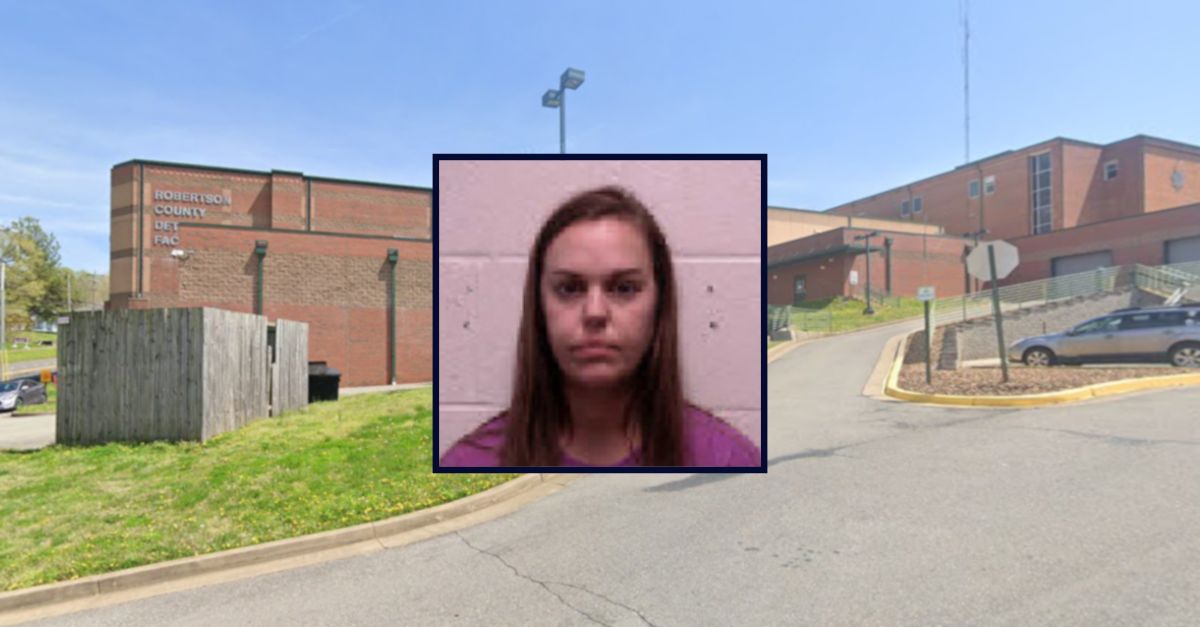 Background: Robertson County (Tenn.) Detention Facility (Google Maps). Inset: Shelby Bradshaw (Robertson County Sheriff