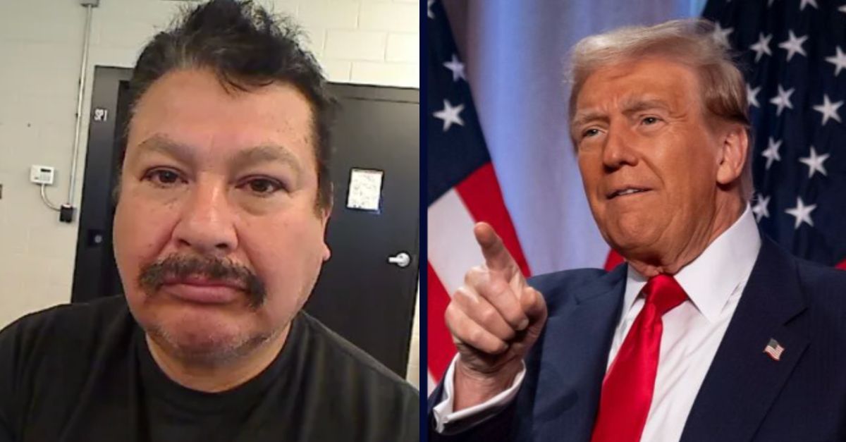 Left: Ramon Morales Reyes (Department of Homeland Security). Right: President-elect Donald Trump arrives to speak at a meeting of the House GOP conference, Wednesday, Nov. 13, 2024, in Washington. (AP Photo/Alex Brandon).