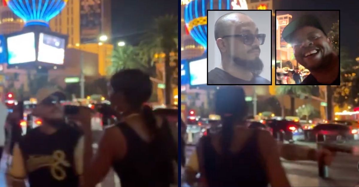 Background: Manuel Ruiz allegedly opening fire on Rodney Finley during a live stream on Sunday night, June 8, in Las Vegas, N.V. (YouTube). Left inset: Manuel Ruiz in court on Tuesday, June 10, in Las Vegas, N.V (KTNV/YouTube). Right inset: Rodney Finley right before he was shot and killed (YouTube).