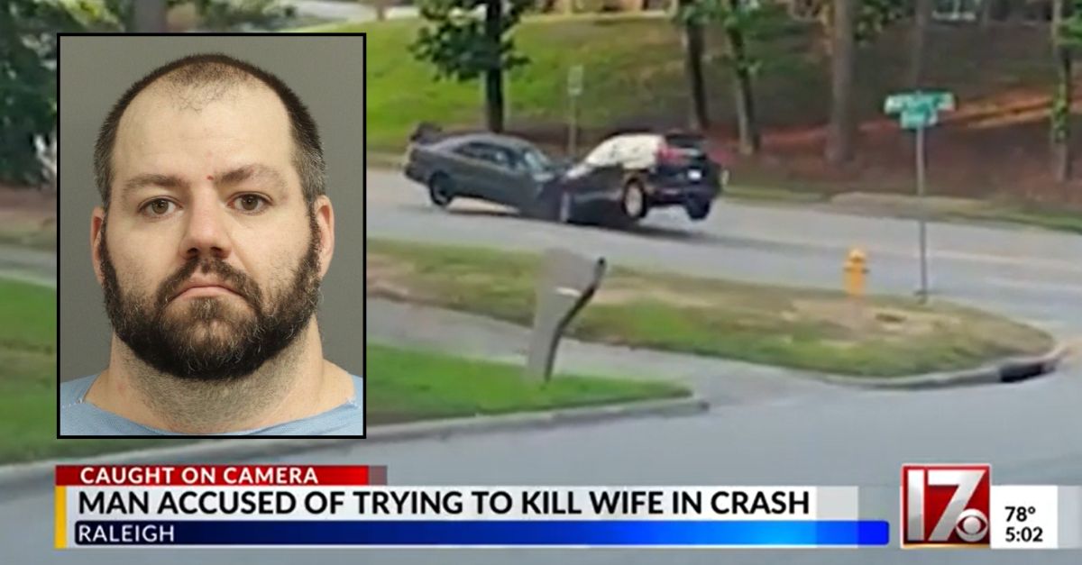Man charged with allegedly trying to kill wife in car crash