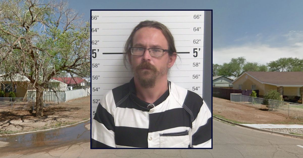 Jared White inset against an image of the 1000 block of Maple Street in Clovis, New Mexico.