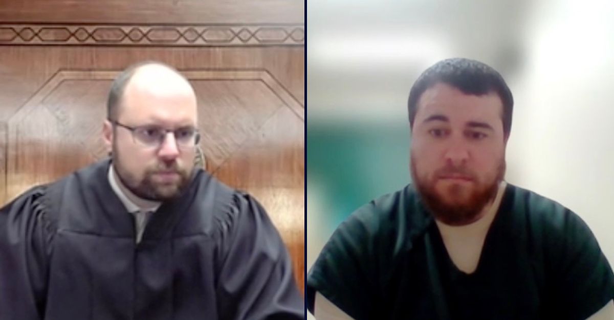 Left to right: Ashland County Common Pleas Court Judge Dave Stimpert at Taylor Marvin-Brown