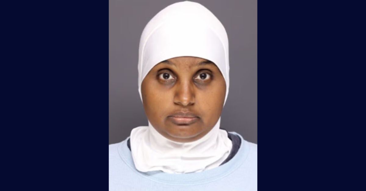Saynab Dahir appears in a booking photo.