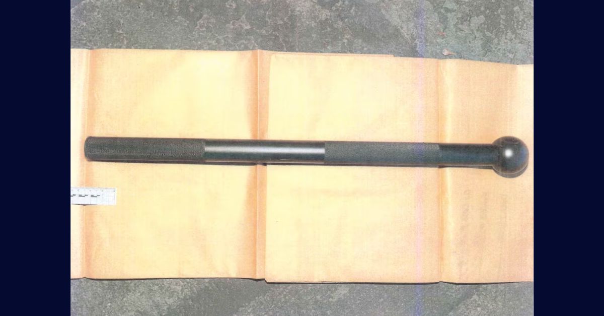 The mace used by Spencer McDonald to kill a man in Las Vegas.