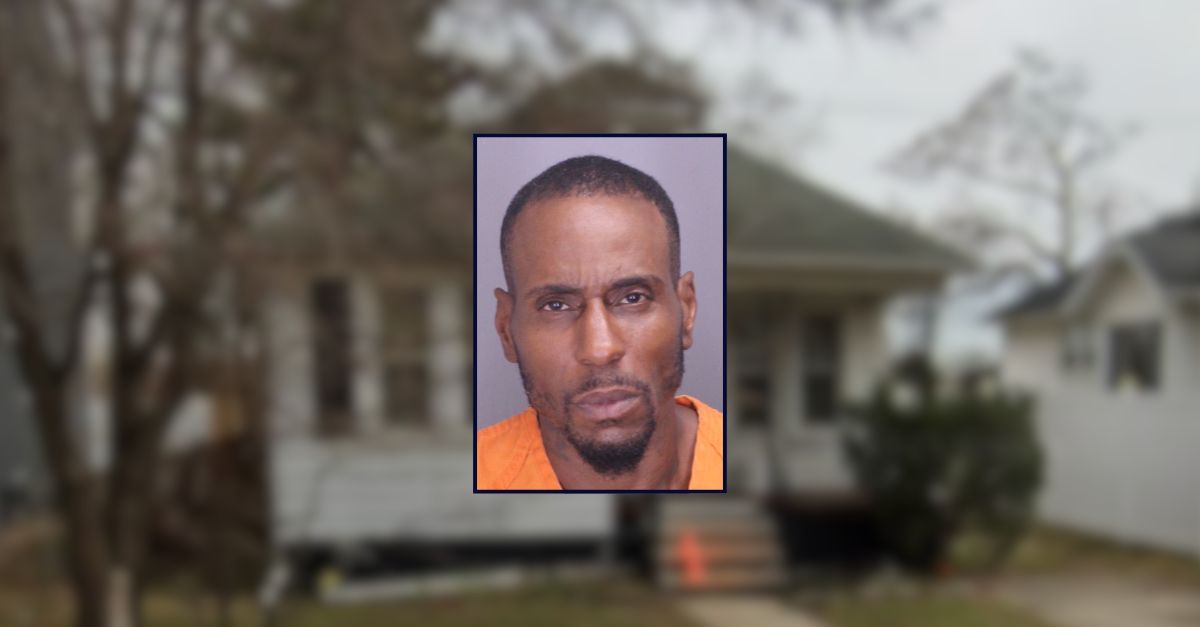 Ladamien Hill appears inset against an image of the house where his sister and nephew were stabbed to death.
