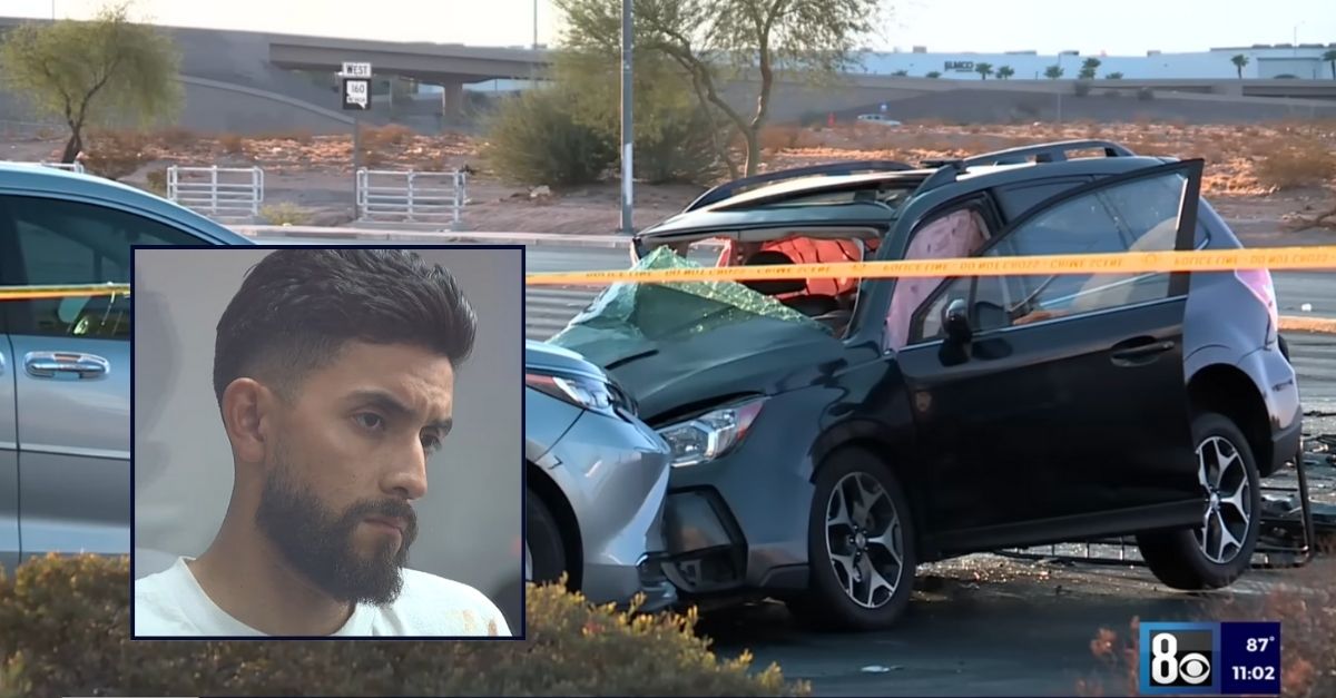 Inset: Maximiliano Chavez in court for a deadly multi-vehicle DUI crash he