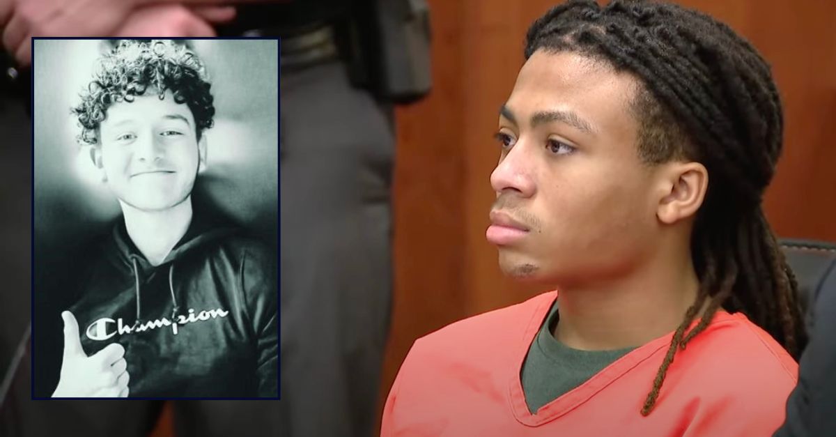 Main: Barack Williams in court during his sentencing hearing (WCHS/YouTube). Inset: Caden Martin (Keller Funeral Home).