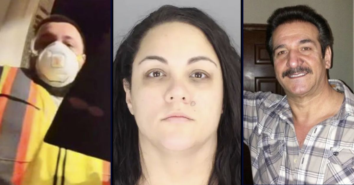 Left, center: Carlos Hernandez posing as a worker for DTE Energy in Michigan; Amanda Ileana Hernandez (Oakland County Sheriff's Office). Right: Hussein Murray (Instagram).