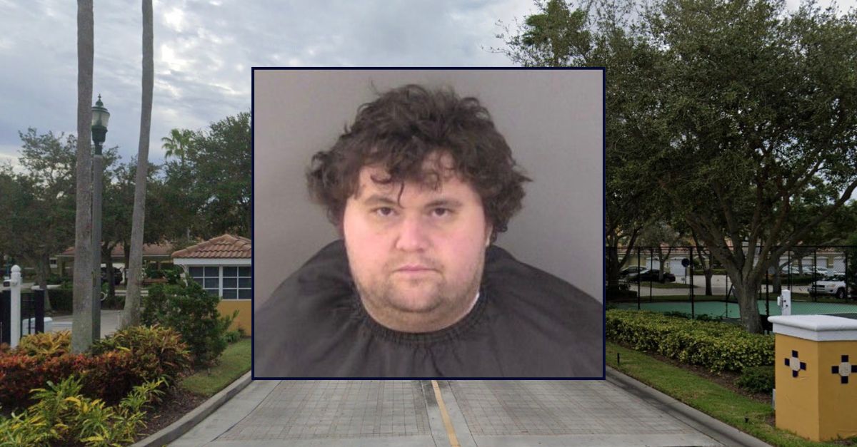Inset: Nicholas L. Ivey (Indian River County Sheriff's Office). Background: The area in Florida where Ivey allegedly admitted to killing his grandmother (Google Maps).