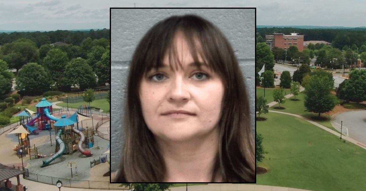 Inset: Jordyn H. Whitlaw (Columbia County Jail). Background: Evans Towne Center Park (WRDW).