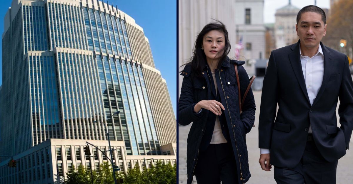 Right: Former New York Governor Kathy Hochul aide Linda Sun and her husband, Christopher Hu, arrives at Brooklyn federal court, Nov. 13, 2025, in New York (AP Photo/Yuki Iwamura).
