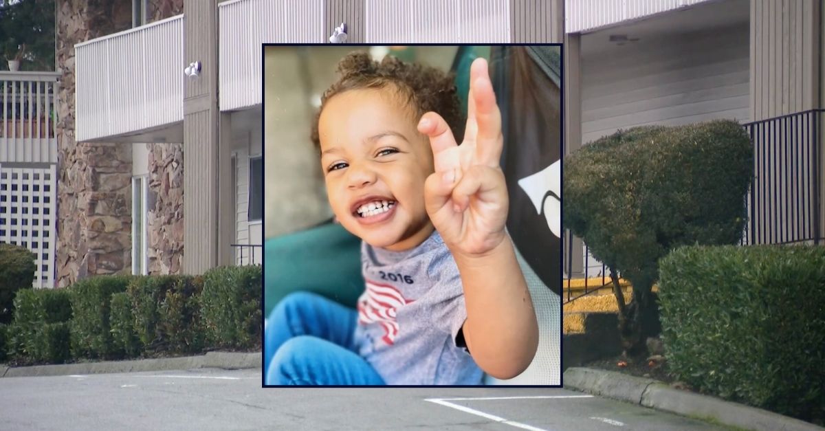 Inset: Sarai Brooks. Background: The Washington state apartment where Sarai Brooks died after being abused by her mom