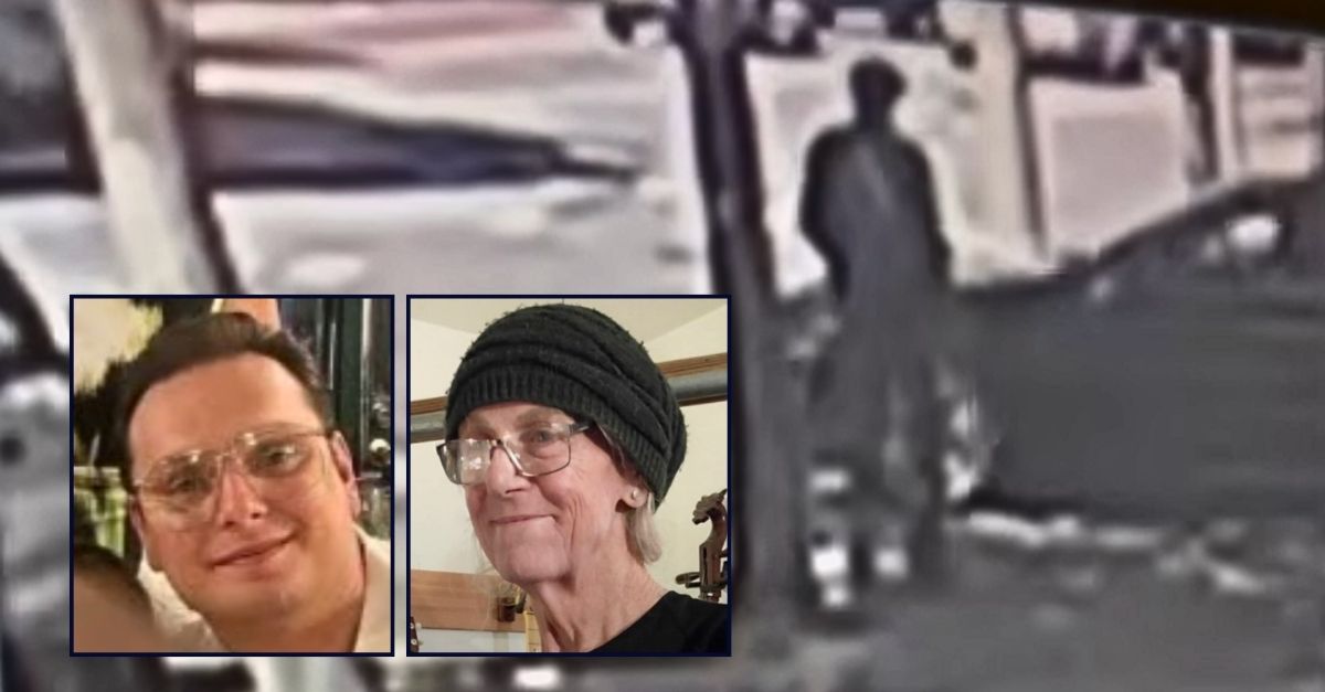 Left inset: Valentino Amil. Right inset: Dannielle Spillman (KTVU/YouTube). Background: Surveillance video allegedly shows Valentino Amil hitting and killing Dannielle Spillman in San Francisco with his Mercedes-Benz (KTVU/San Francisco District Attorney's Office). 