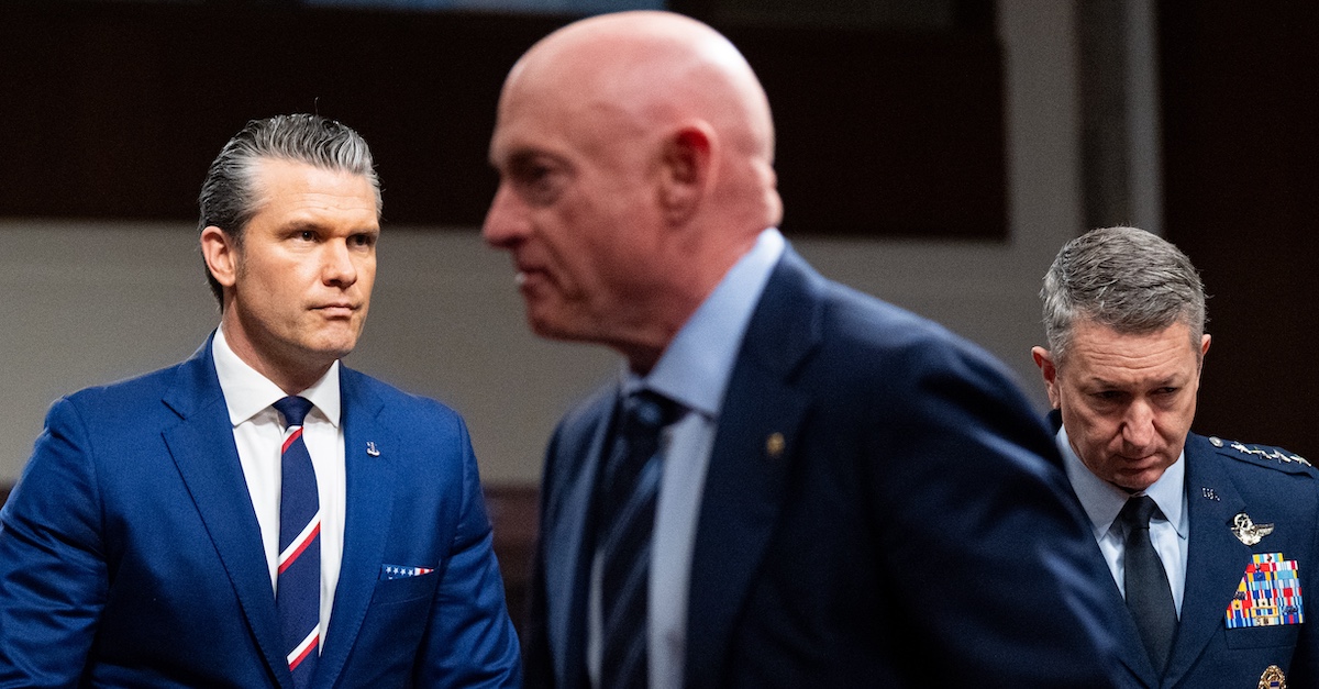Pete Hegseth, Mark Kelly