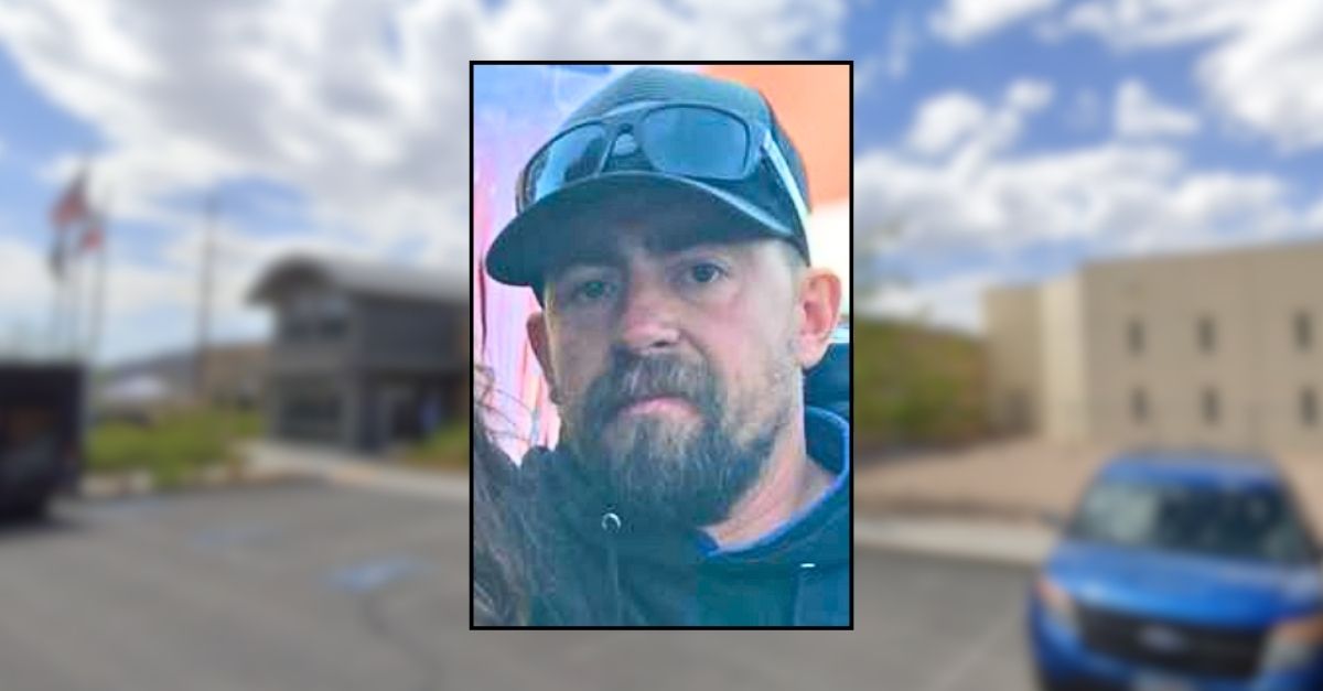 Inset: Aaron Thomas (Facebook). Background: The Tooele County Detention Center in Utah where Aaron Thomas is being held for allegedly attempting to murder his wife (Google Maps).