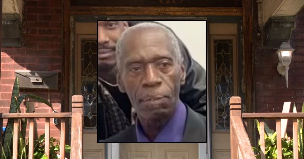 Inset: Alonzo McDaniel. Background: The Missouri home where Alonzo McDaniel was allegedly stabbed to death by his wife Evelyn McDaniel (KSDK/YouTube).