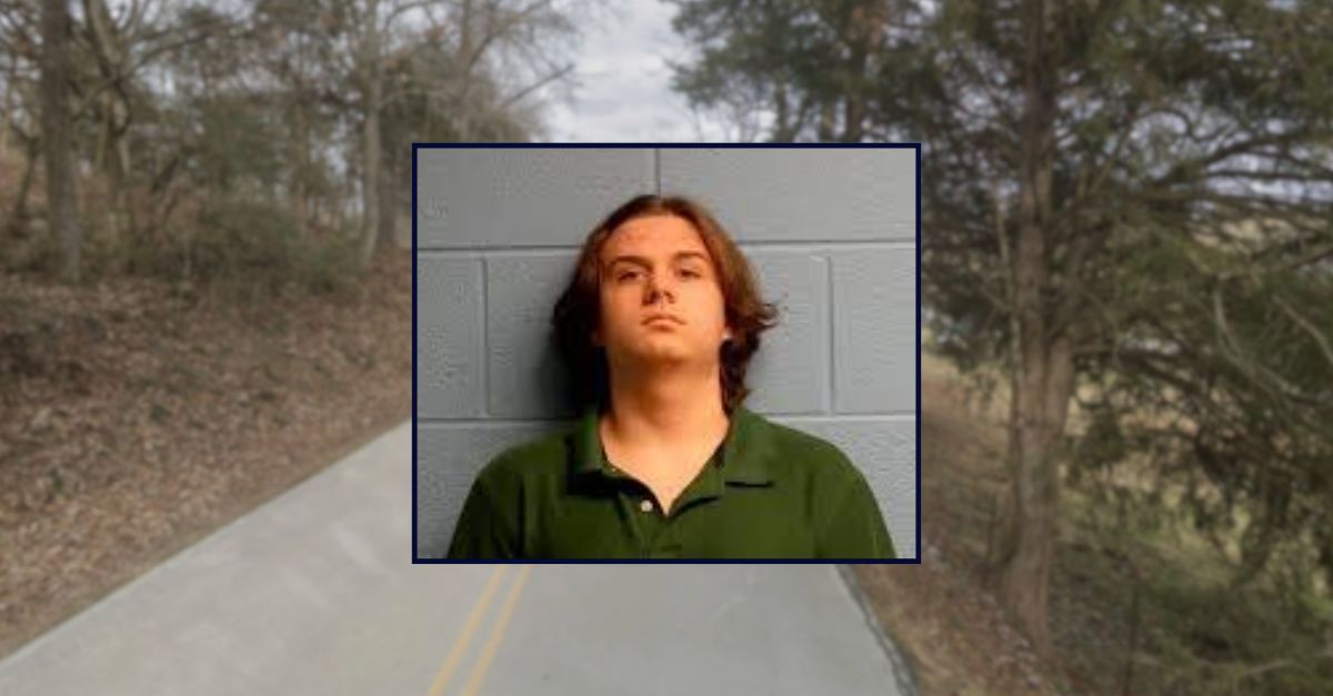 Jordan Allen appears successful  a booking photograph  inset against an representation  of a agrarian  roadworthy  successful  Tennessee. 