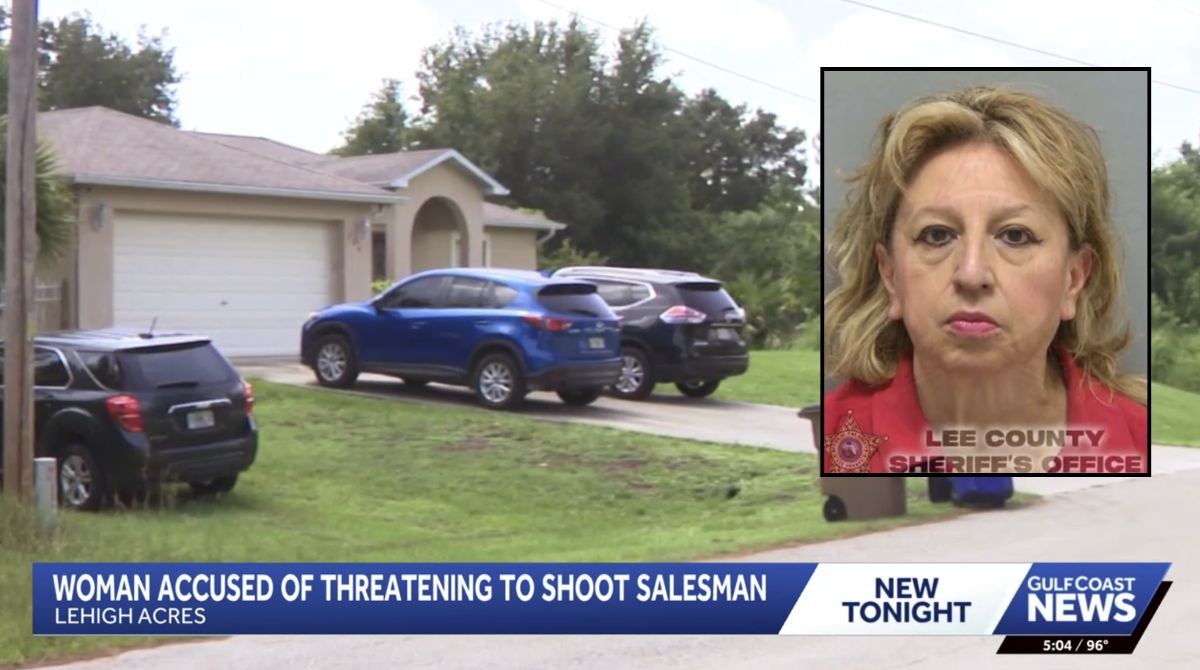 Woman allegedly threatened to kill salesman