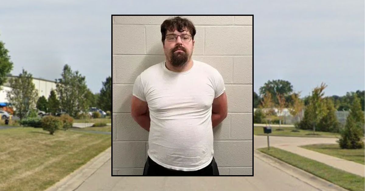 Inset: Shaun Webb (BCSO). Background: The area in Kentucky where Webb allegedly abused his infant daughter (Google Maps).