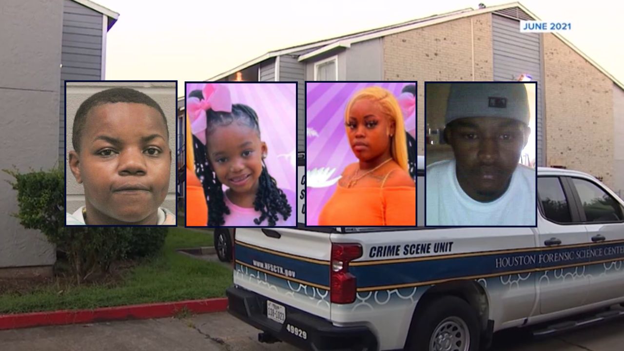 Alexus Chenelle Williams, Harmony Carhee, Donyavia Lagway and Gregory Carhee