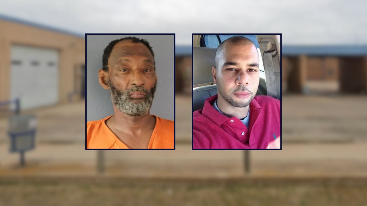 Billy Buford and Douglas Smitherman appear inset, left to right, against a car wash in Oklahoma.