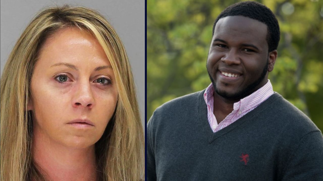 Amber Guyger, on the left. Botham Jean, on the right.